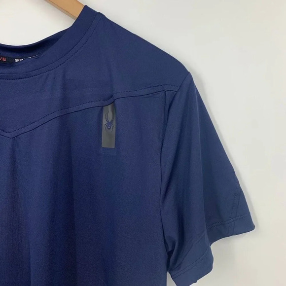 Spyder Men's Breathable Quick Dry Stretch SPM203 Athletic T-Shirt Size M‎ NWT - Picture 3 of 12